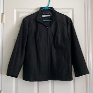 Black Leather with Black top stitch.